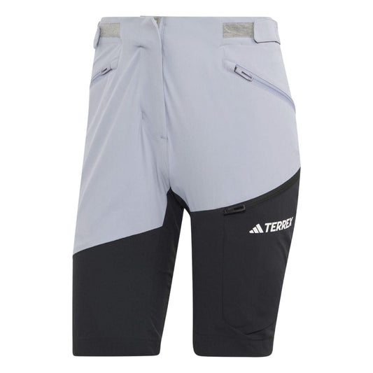 Silver-Black - Front - Adidas Womens-Ladies XPR Slim Shorts