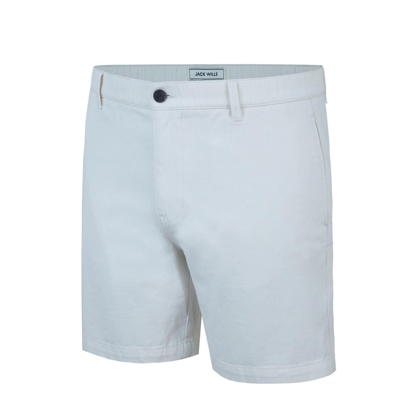 White - Side - Jack Wills Mens Logo Chino Shorts
