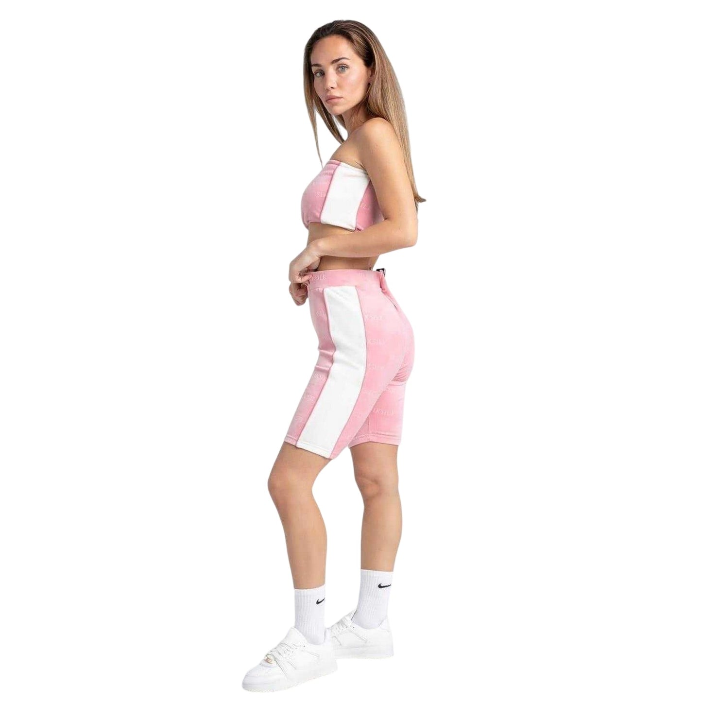 Pink - Lifestyle - SikSilk Womens-Ladies Slim Cycling Shorts