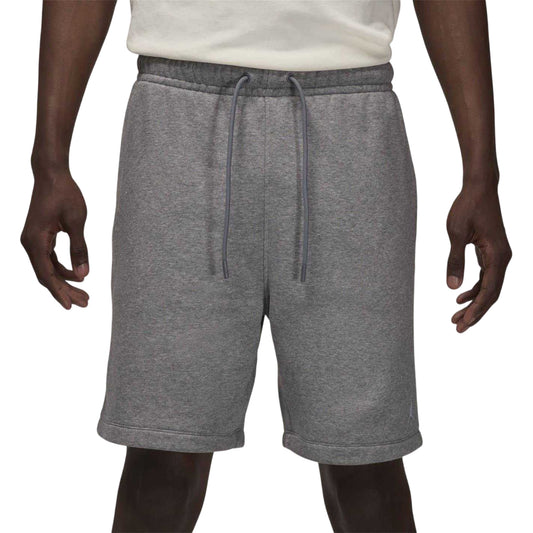 Carbon-White - Front - Nike Mens Air Jordan Fleece Sweat Shorts