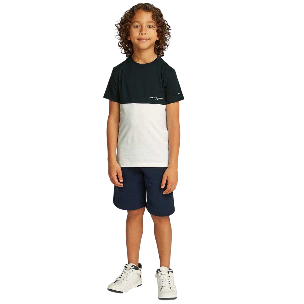 Heritage - Lifestyle - Tommy Hilfiger Childrens-Kids Colour Block T-Shirt & Shorts Set