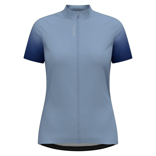 Heron Ombre - Front - Odlo Womens-Ladies Essentials Cycling Jersey