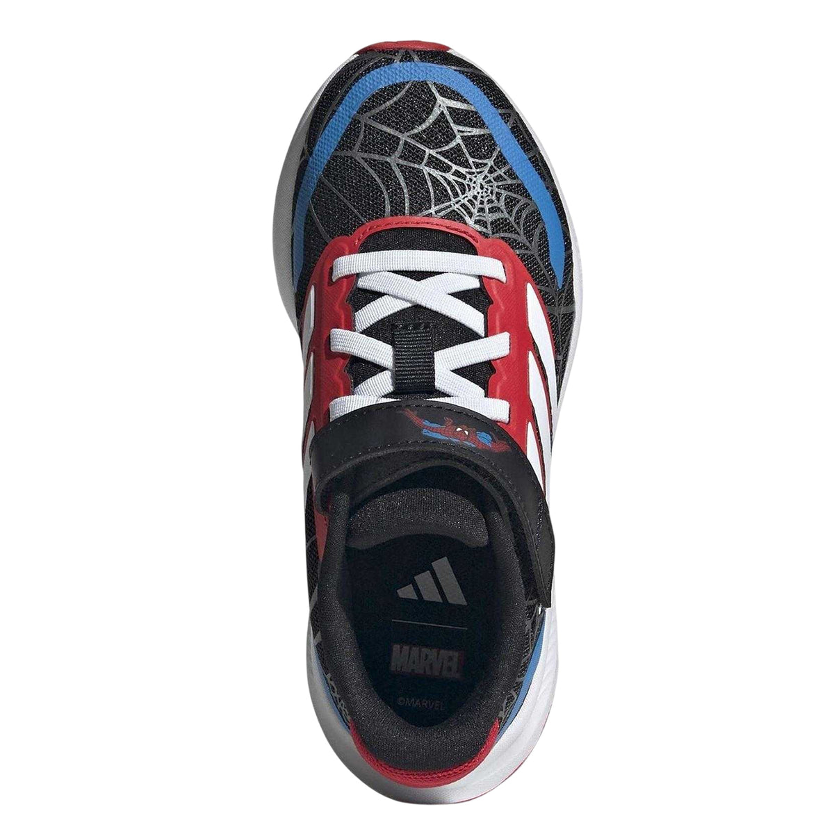 Black-White - Pack Shot - Spider-Man Childrens-Kids Runfalcon Adidas Cloudfoam Trainers
