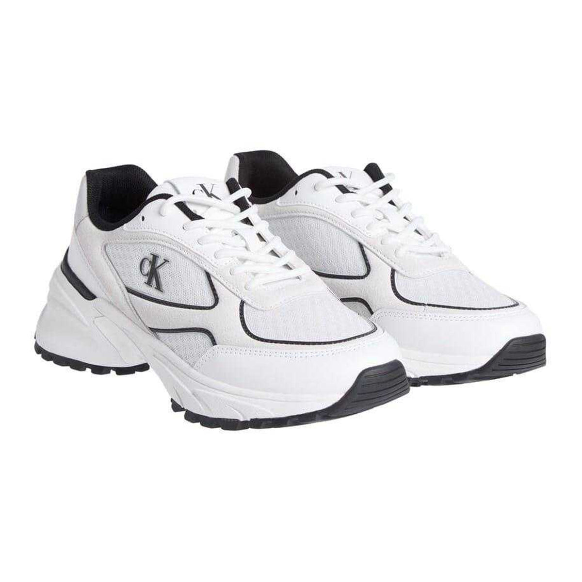 White-Black - Lifestyle - Calvin Klein Womens-Ladies Chunky Trainers