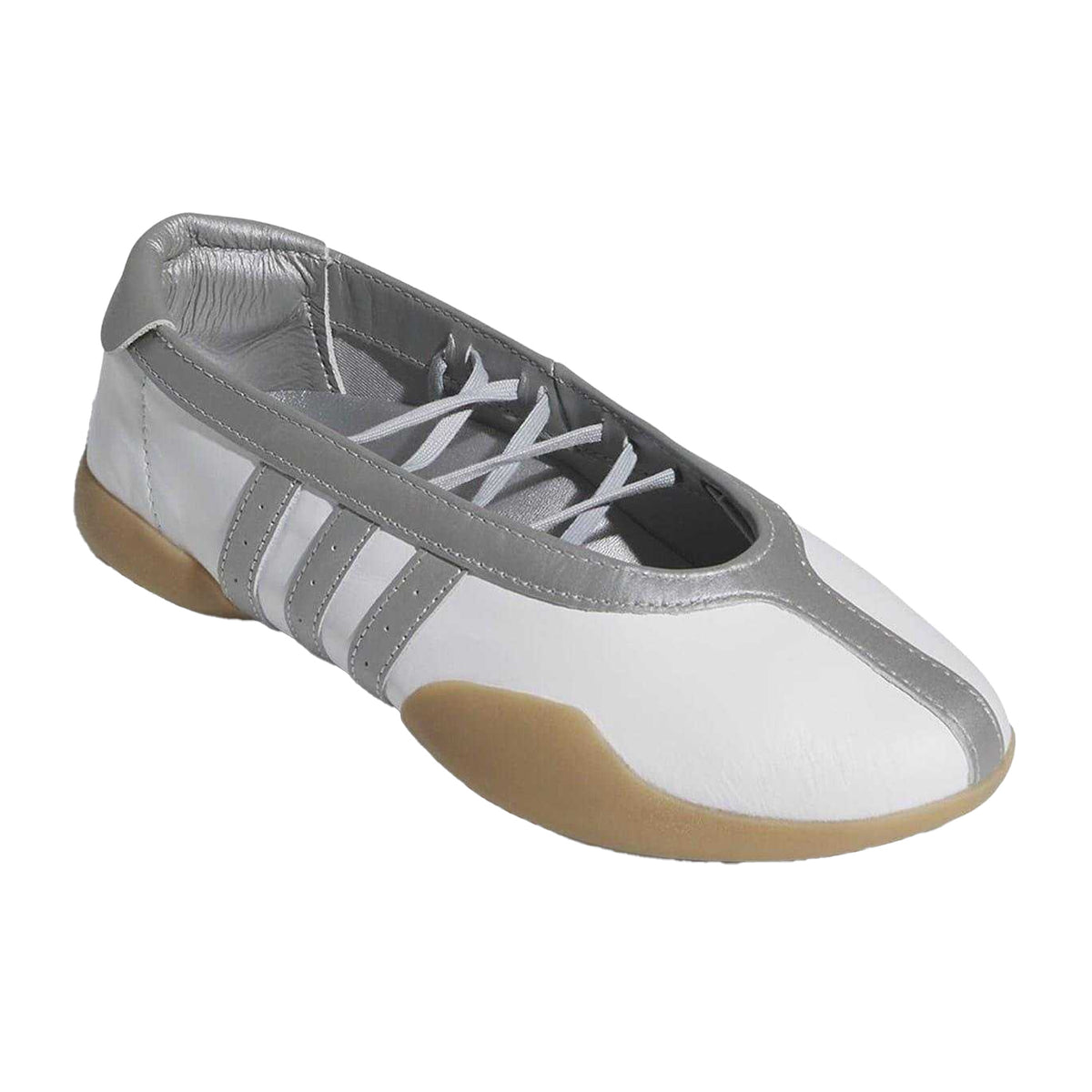 Metallic Silver - Pack Shot - Adidas Womens-Ladies Taekwondo Mei Leather Shoes
