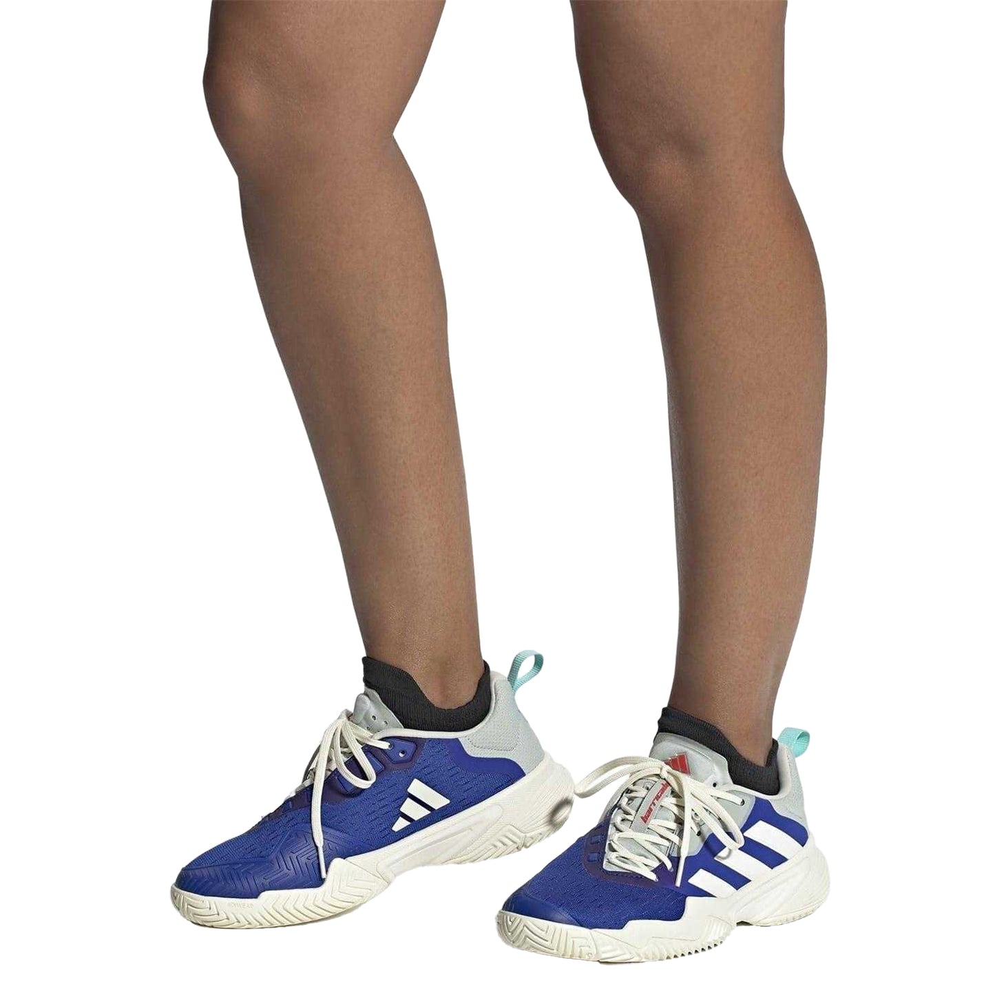 Team Royal Blue - Pack Shot - Adidas Womens-Ladies Barricade Low Tennis Shoes