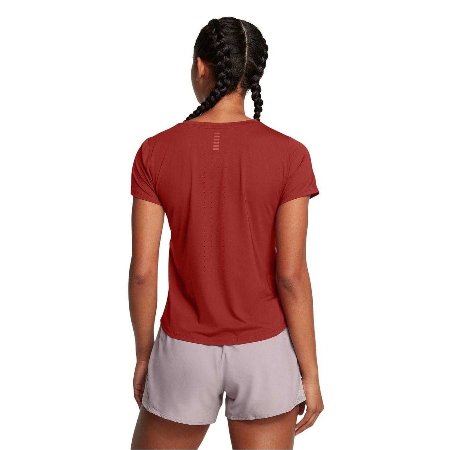 Orange - Lifestyle - Under Armour Womens-Ladies Launch Crew Neck Regular T-Shirt