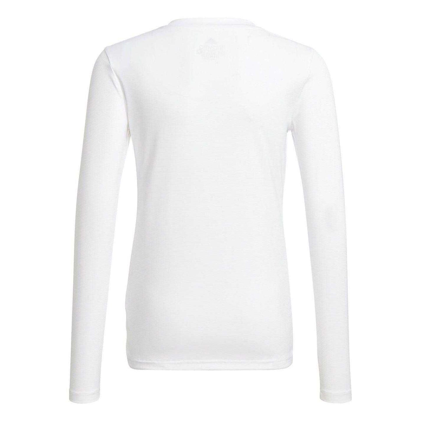 White - Back - Adidas Childrens-Kids Team Long-Sleeved T-Shirt