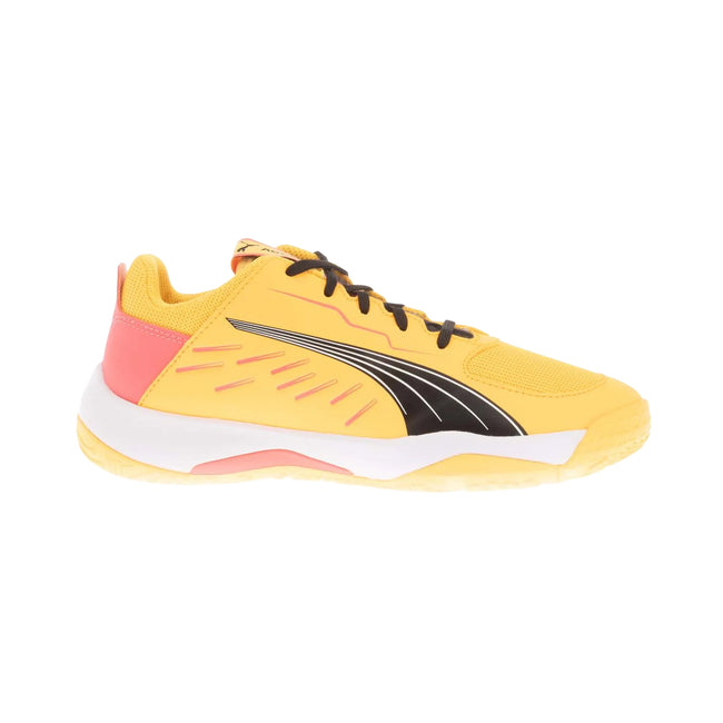Yellow-Black - Side - Puma Childrens-Kids Accelerate Trainers