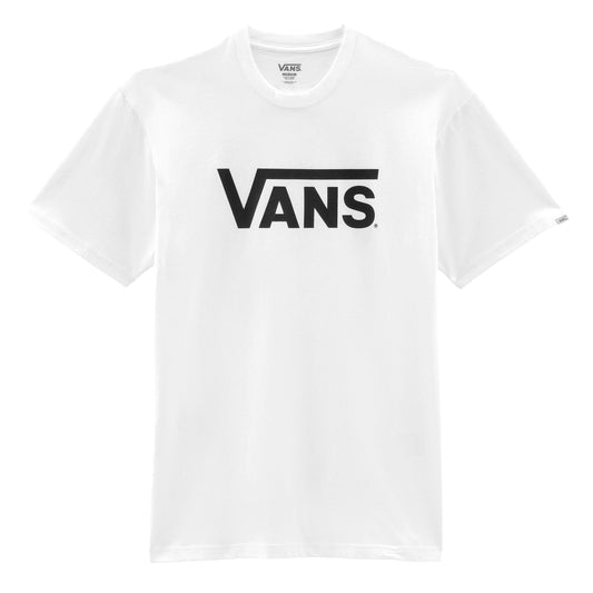 White-Black - Front - Vans Mens Classic Logo Relaxed Fit T-Shirt
