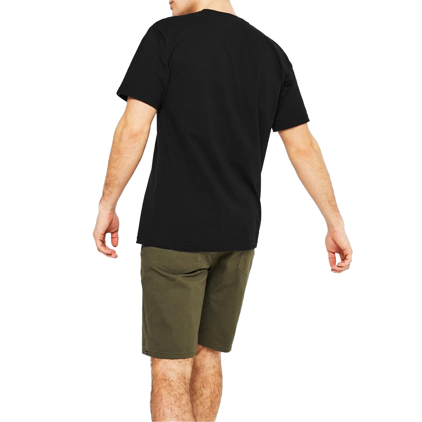 Black-White - Lifestyle - Vans Mens Classic Logo Relaxed Fit T-Shirt