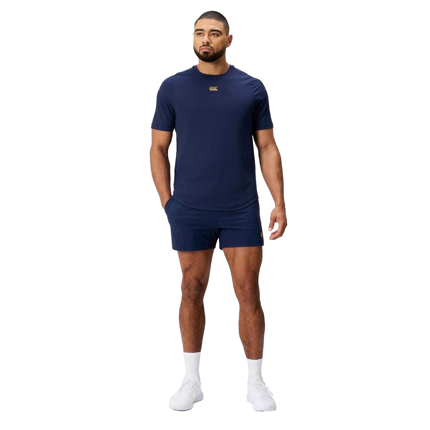 Navy - Pack Shot - Canterbury Mens Everest Dart Tech T-Shirt