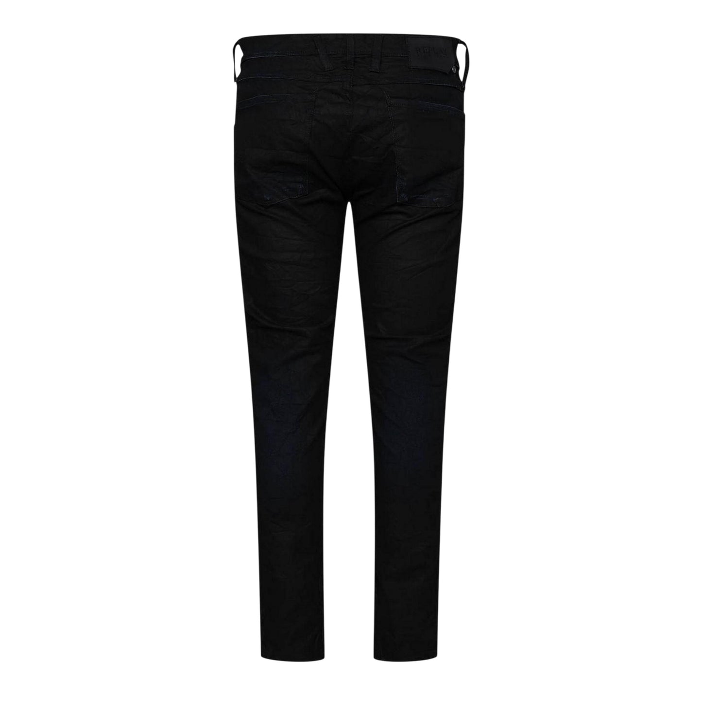 Blue - Back - Replay Mens Anbass Cotton Slim Jeans