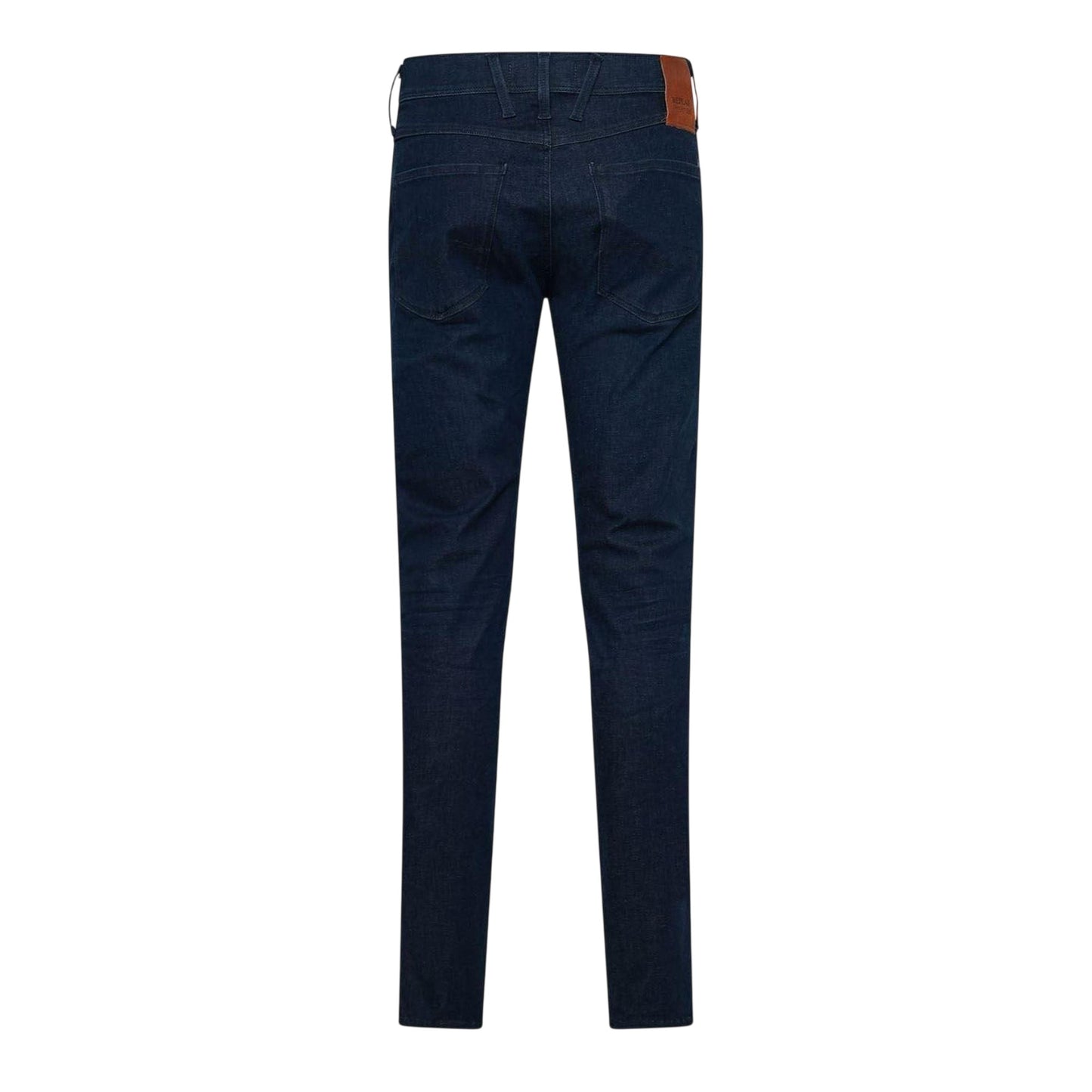 Blue - Back - Hugo Boss Mens Anbass Cotton Slim Jeans