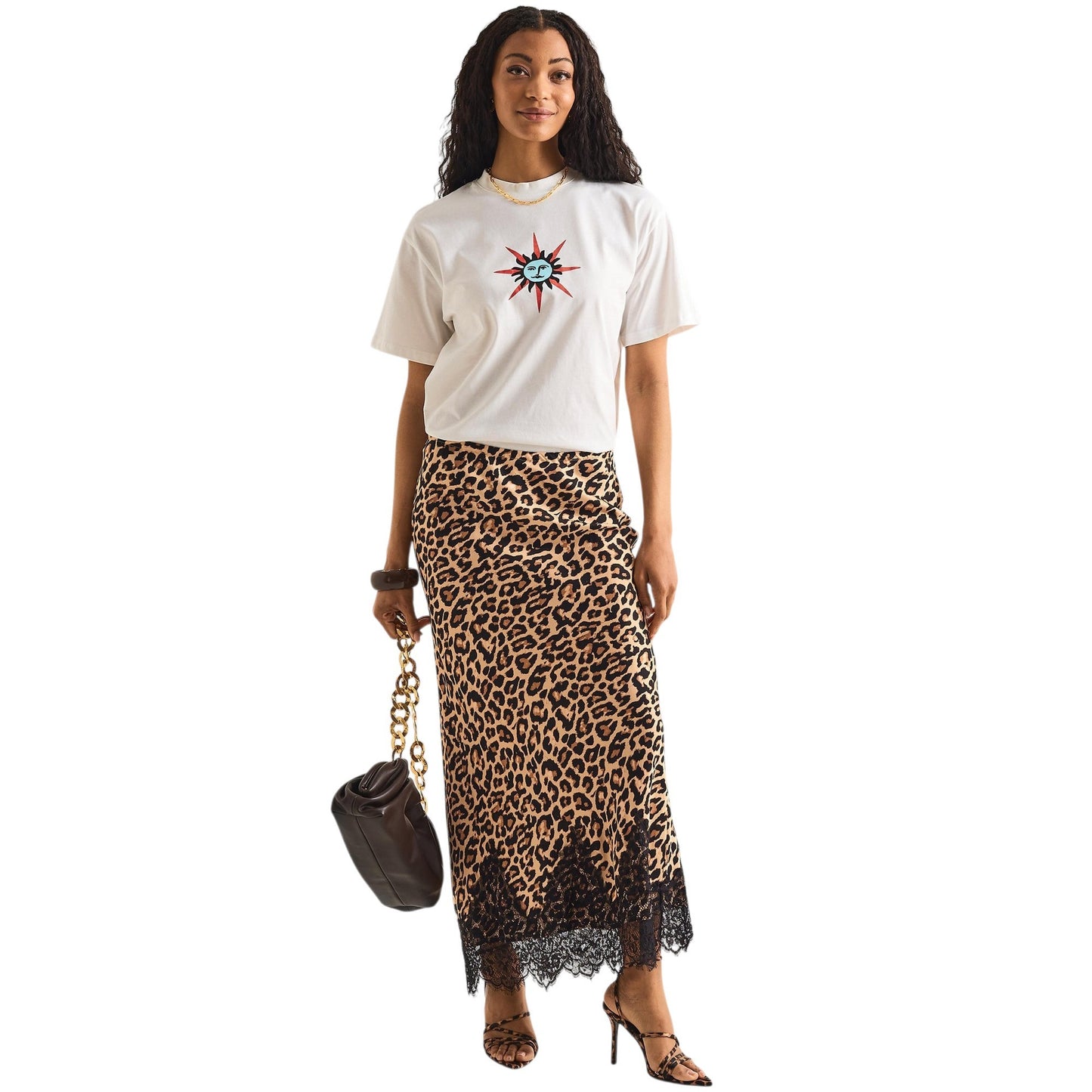White - Lifestyle - Never Fully Dressed Womens-Ladies Morocco Sun T-Shirt