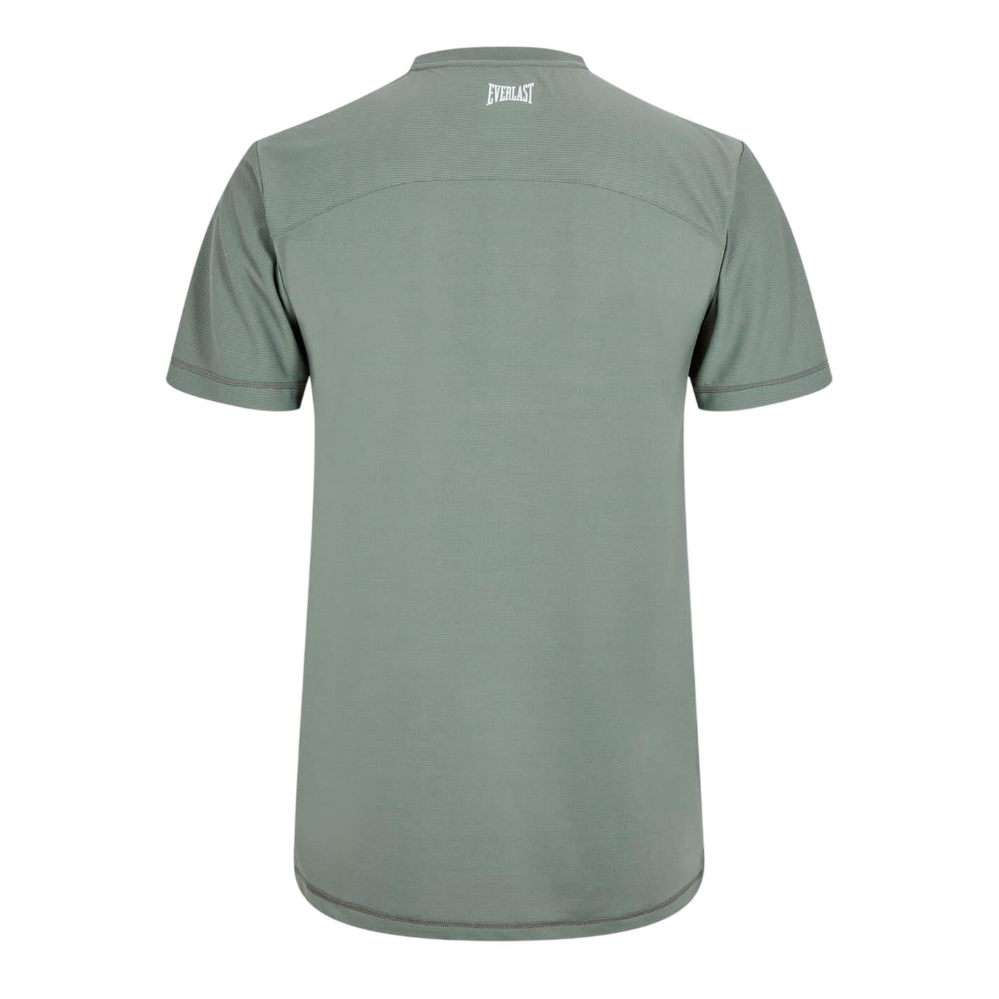 Khaki - Back - Everlast Mens Logo Crew Neck Workout T-Shirt