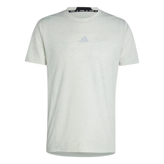 White-Green - Front - Adidas Mens HIIT Heat.Rdy Technology Training T-Shirt