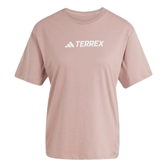 Clay - Front - Adidas Womens-Ladies Terrex Classic Logo T-Shirt