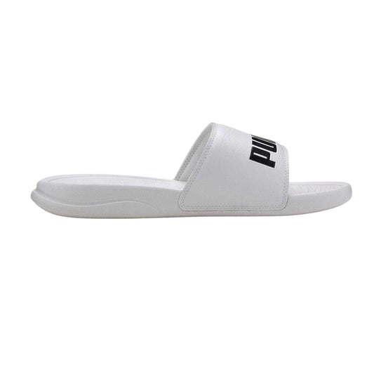 White - Front - Puma Mens Popcat Flat Sliders