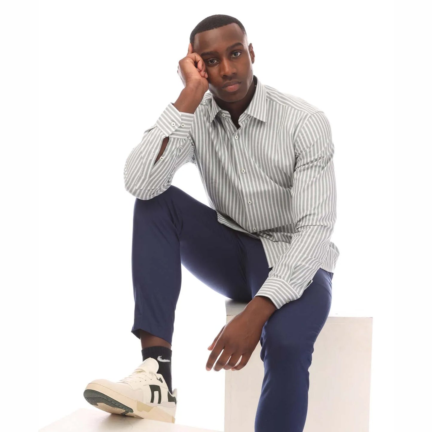 Green - Side - Boss Unisex Adult H-Joe Kent Collar Shirt