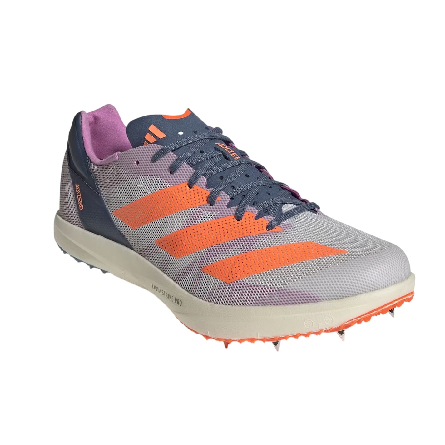 Grey - Close up - Adidas Unisex Adult Adizero Running Athletic Shoe Spikes