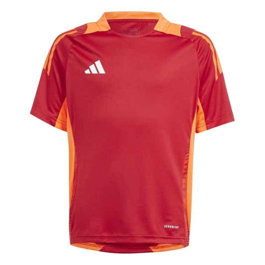 Team Power Red - Front - Adidas Childrens-Kids Tiro 24 T-Shirt
