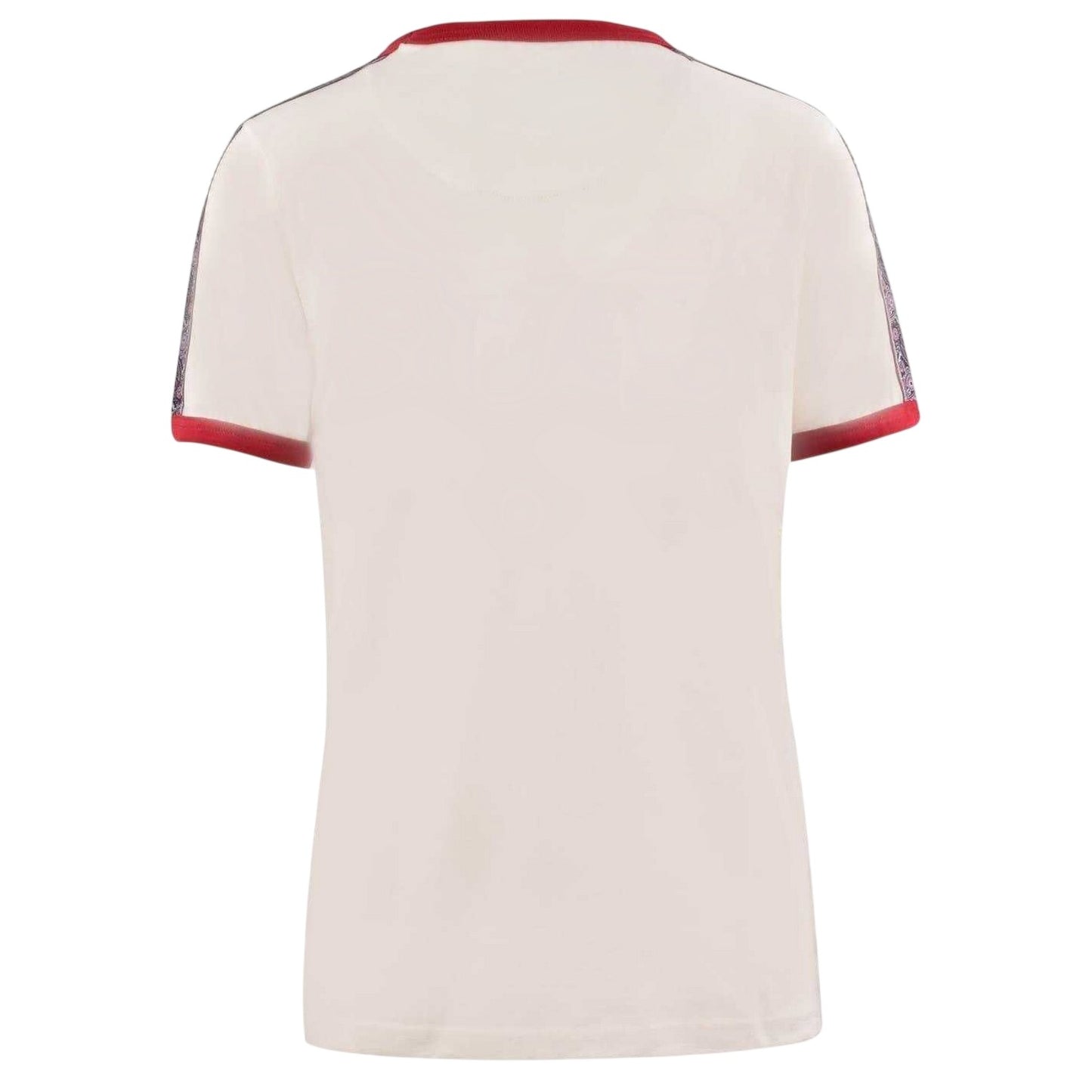 White - Back - Pretty Green Mens Eclipse Paisley Taped T-Shirt