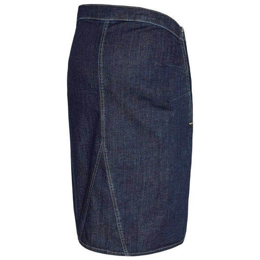 Dark Blue - Front - Mamalicious Womens-Ladies Mlatlanta Denim Skirt