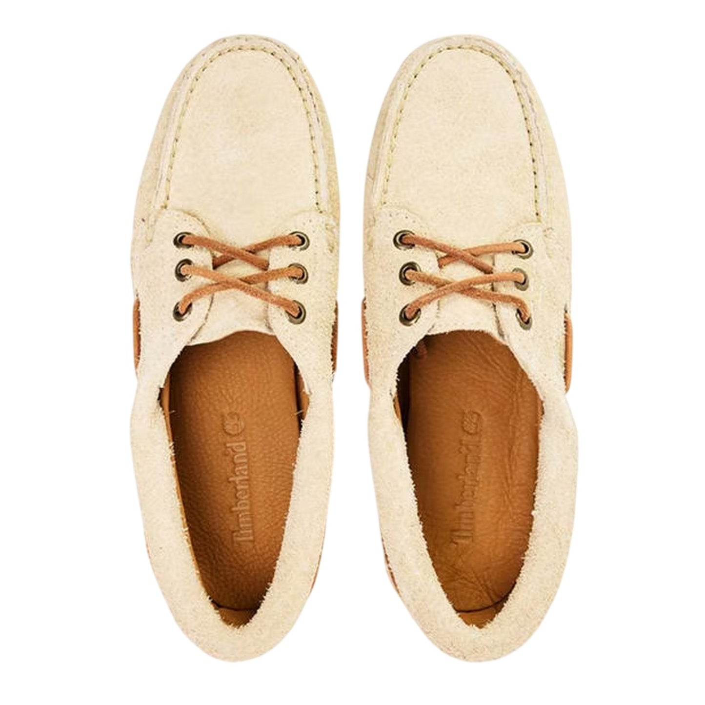 Natural - Side - Timberland Womens-Ladies Noreen Suede Boat Shoes