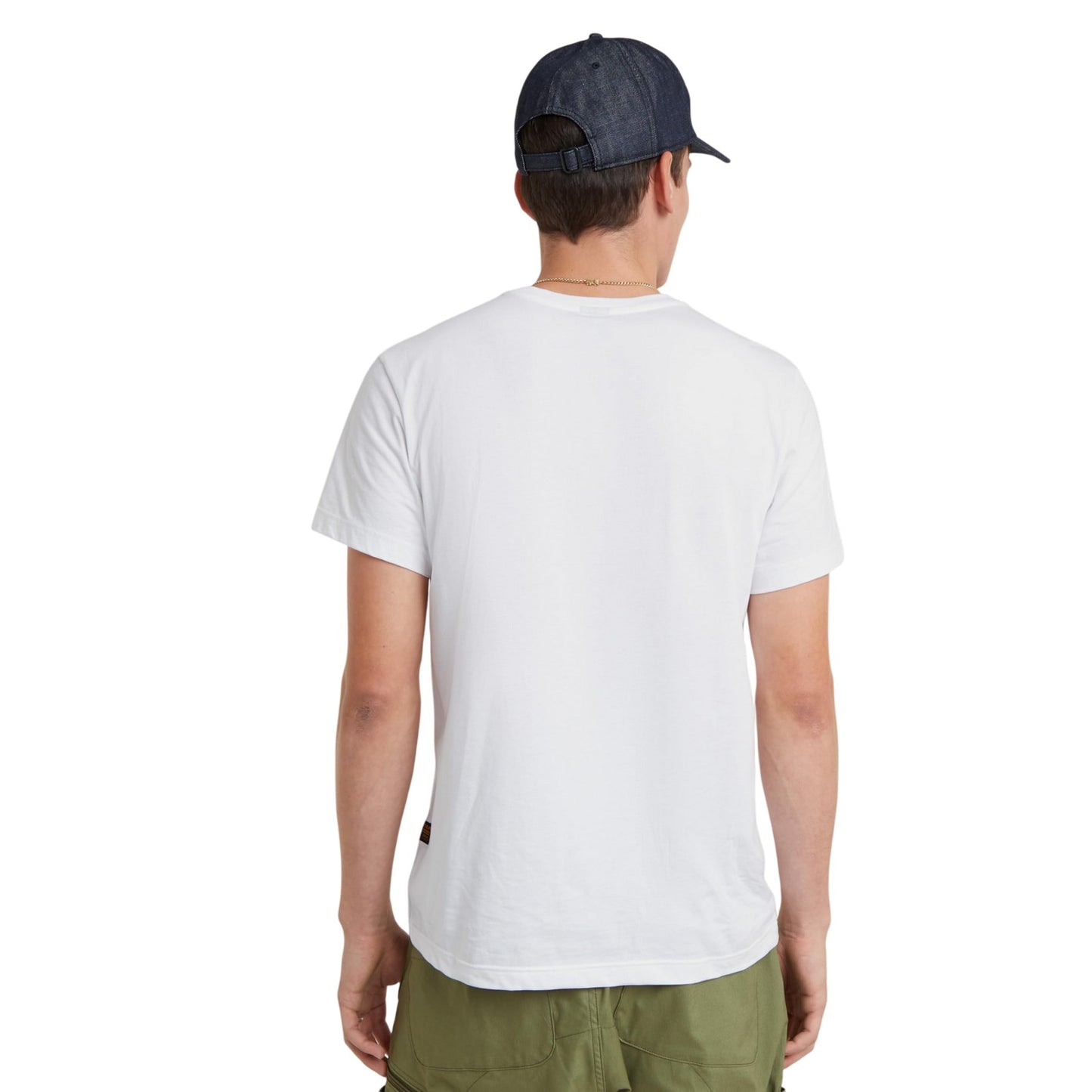 White - Back - G-Star Mens Palm Tree Regular T-Shirt