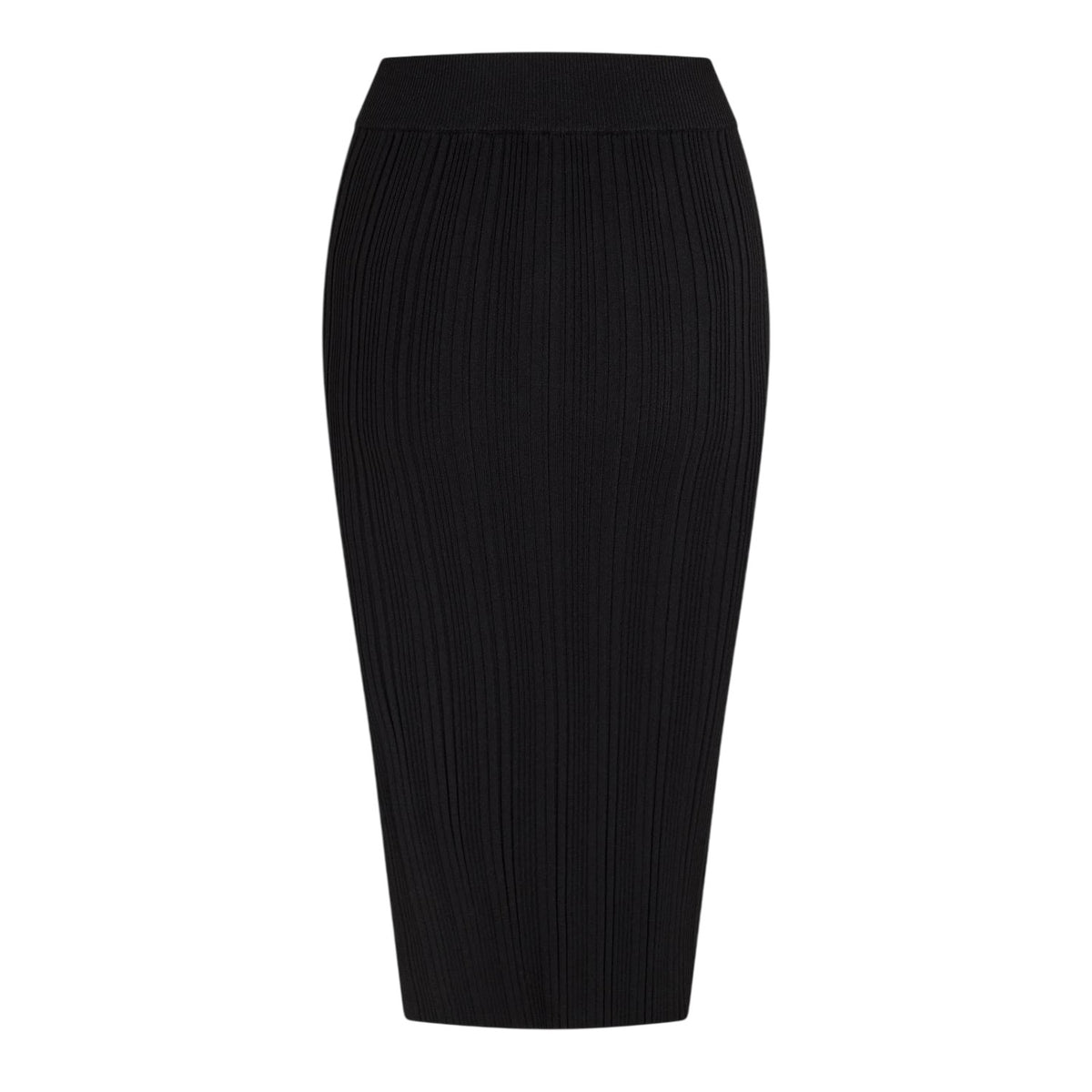 Black - Back - Hugo Womens-Ladies Sareplie Knitted Pencil Skirt