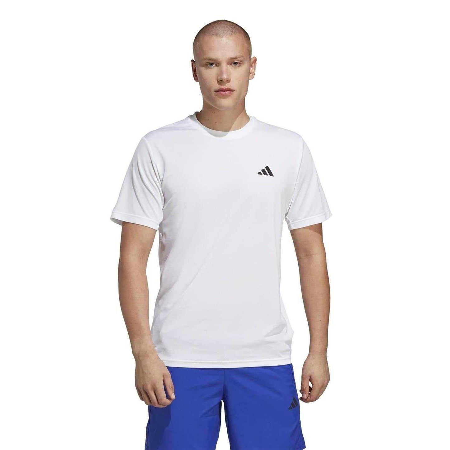 White-Black - Side - Adidas Mens Essentials Training T-Shirt