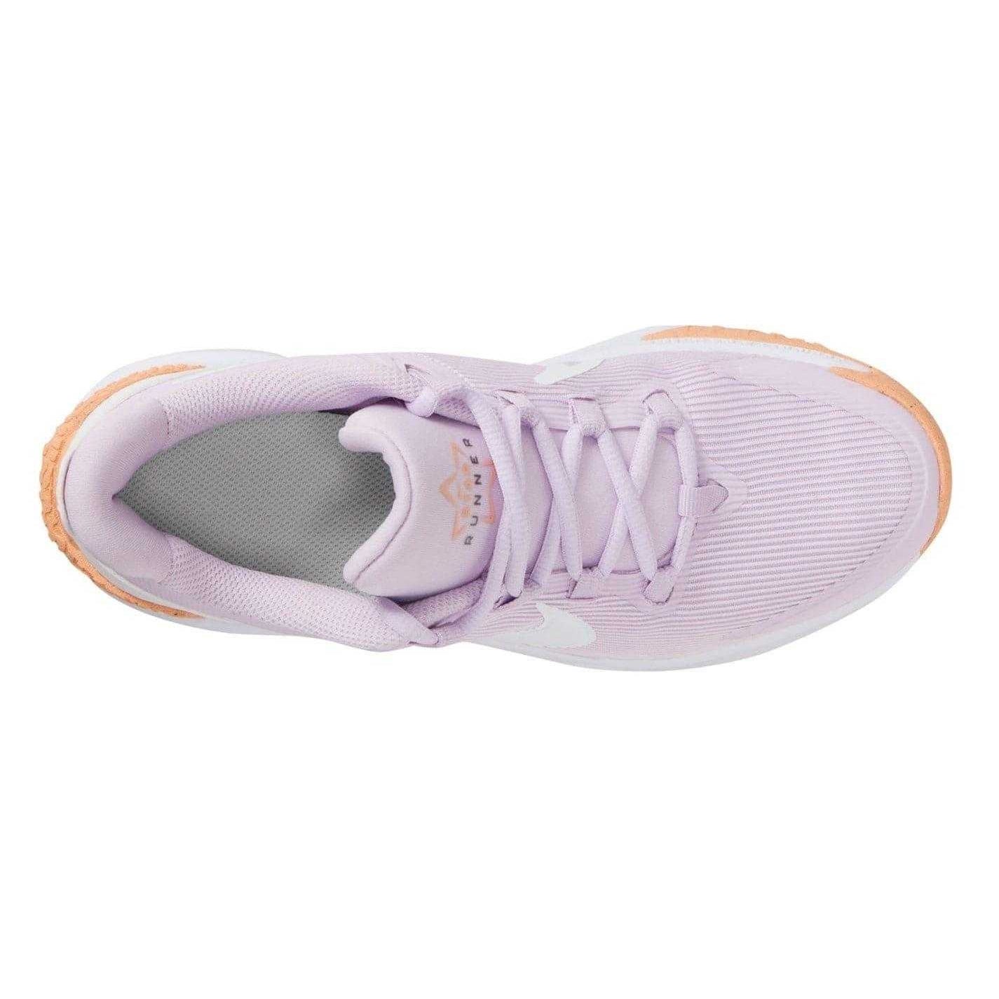 Grey-Apricot - Lifestyle - Nike Womens-Ladies Star Runner 4 Leather Trainers