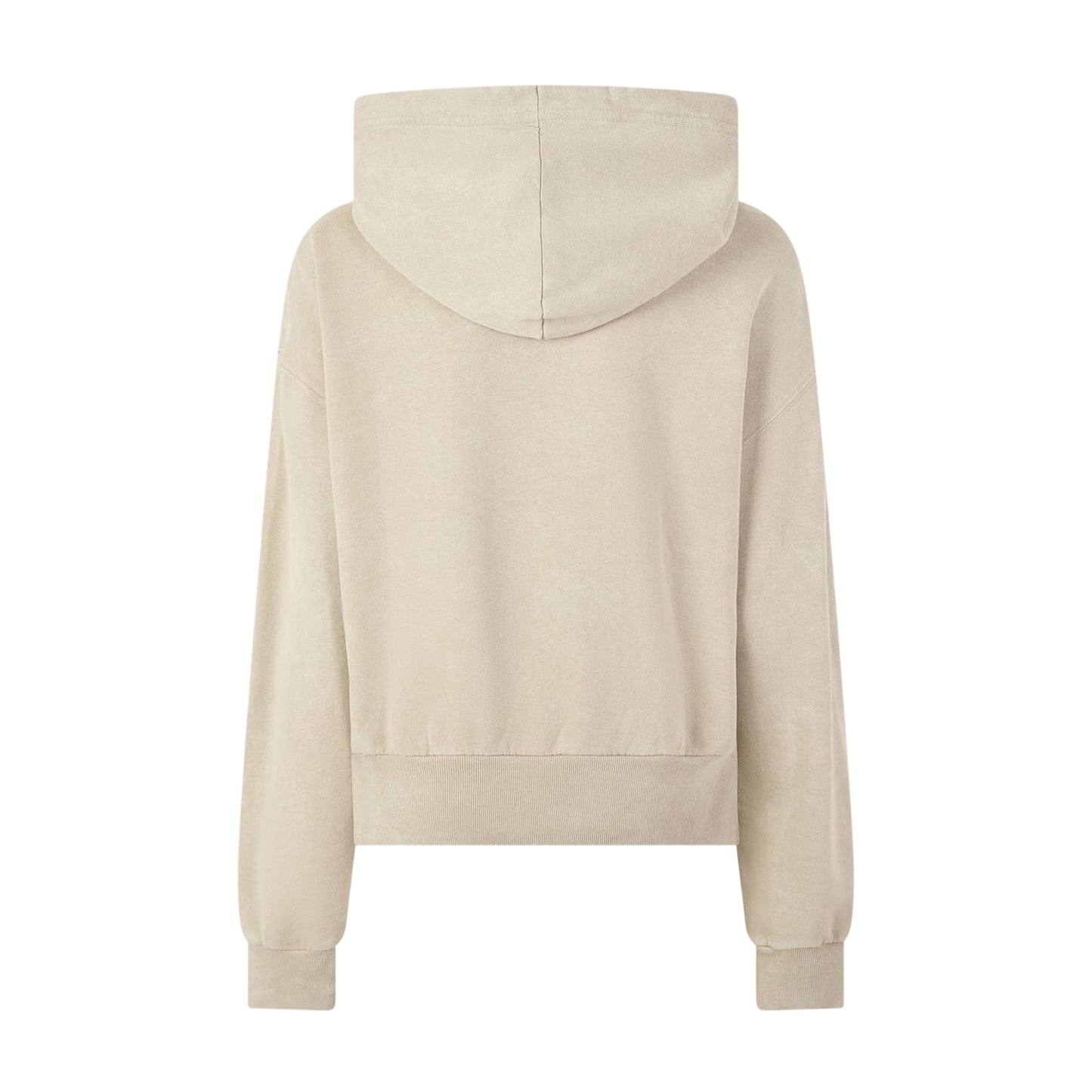 Beige - Back - Lacoste Womens-Ladies Oversized Hoodie