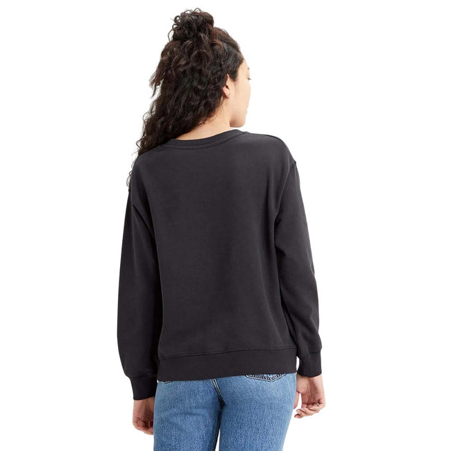Black - Back - Levis Womens-Ladies Crew Neck Standard Sweatshirt