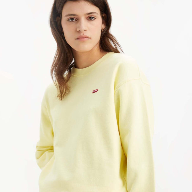 Yellow - Side - Levis Womens-Ladies Crew Neck Standard Sweatshirt