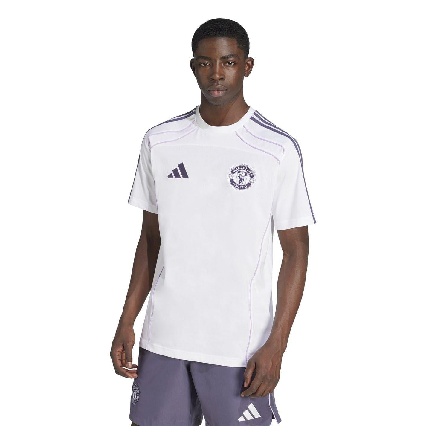 White - Side - Adidas Mens Manchester United FC T-Shirt