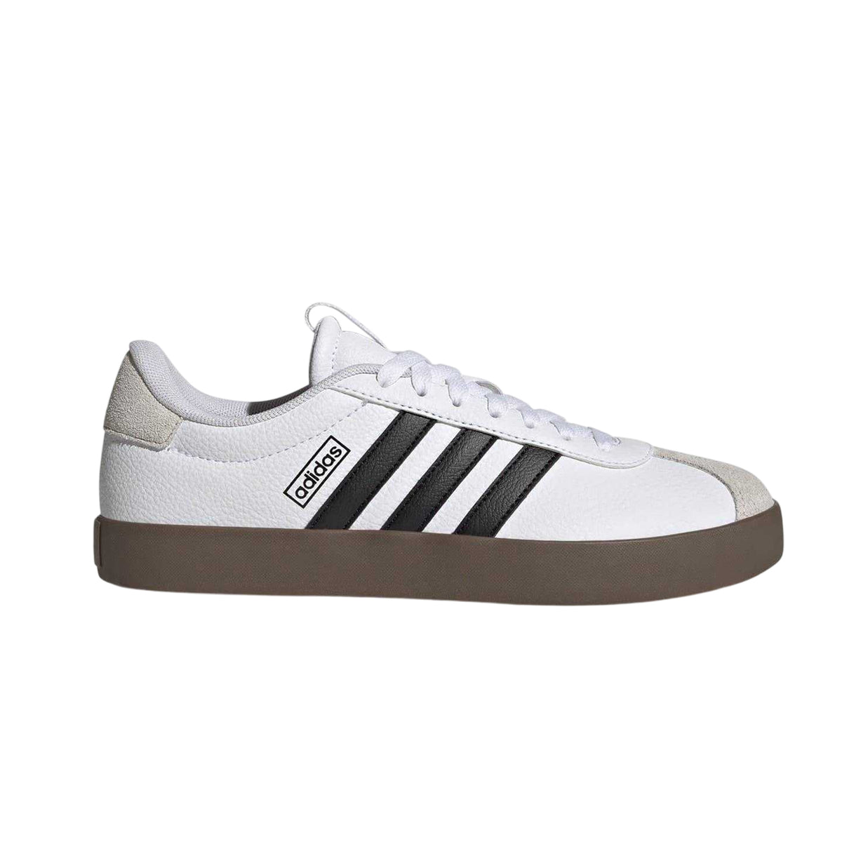 White-Core Black - Lifestyle - Adidas Womens-Ladies VL Court 3.0 Suede Flat Trainers