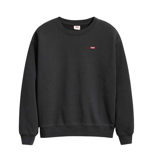 Black - Front - Levis Womens-Ladies Crew Neck Standard Sweatshirt