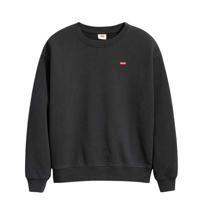 Black - Front - Levis Womens-Ladies Crew Neck Standard Sweatshirt