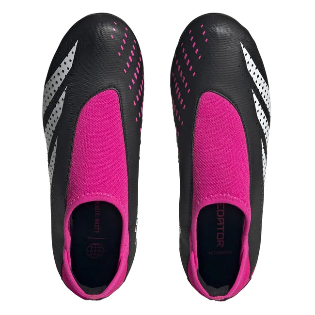Black - Lifestyle - Adidas Childrens-Kids Predator Accuracy 3 Firm Ground Boots
