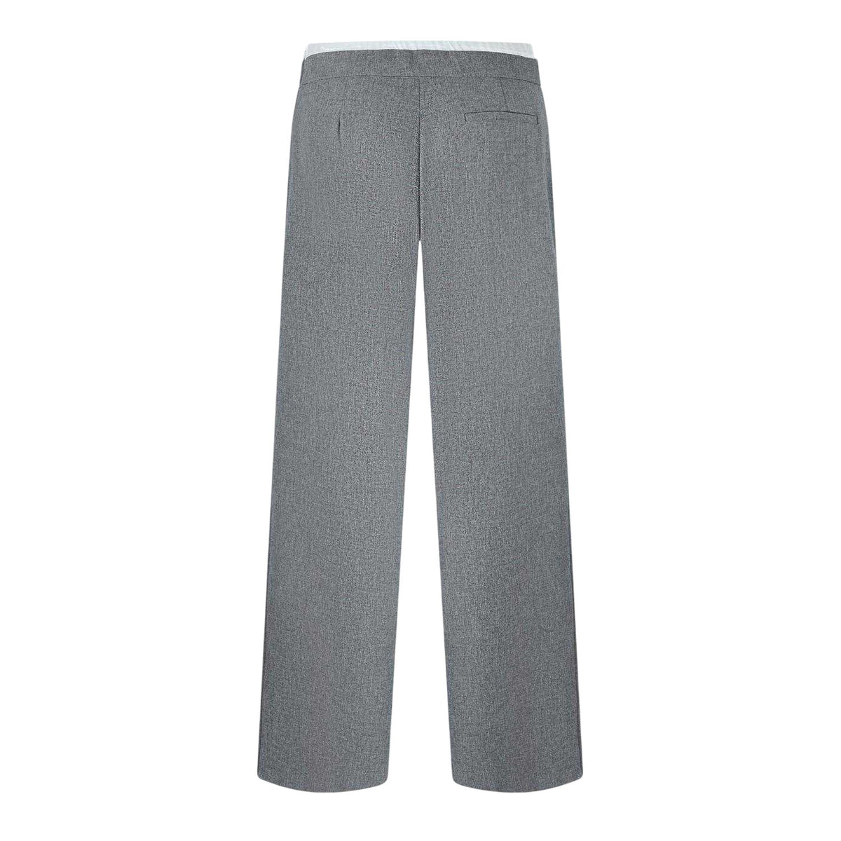 Grey Marl - Back - Jack Wills Womens-Ladies Wide Leg Chinos