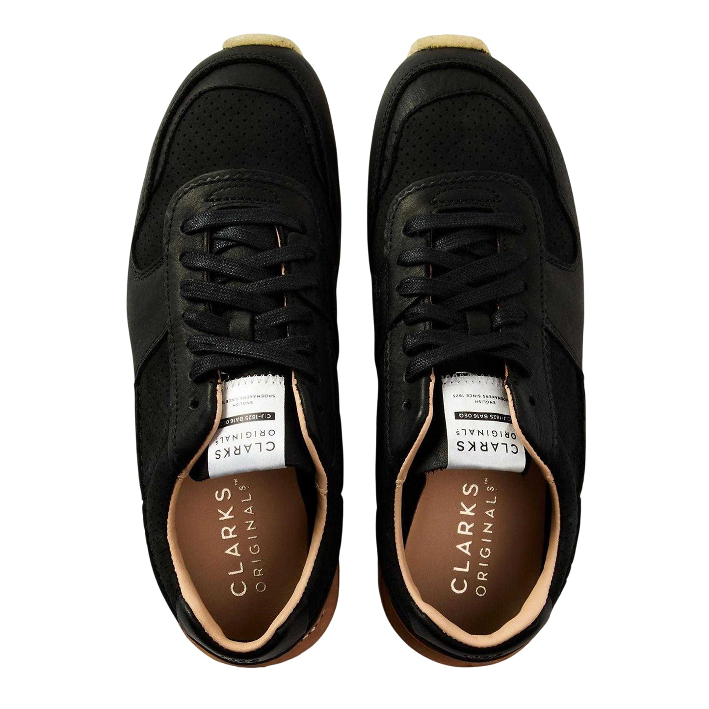 Black - Side - Clarks Originals Mens Leather Trainers