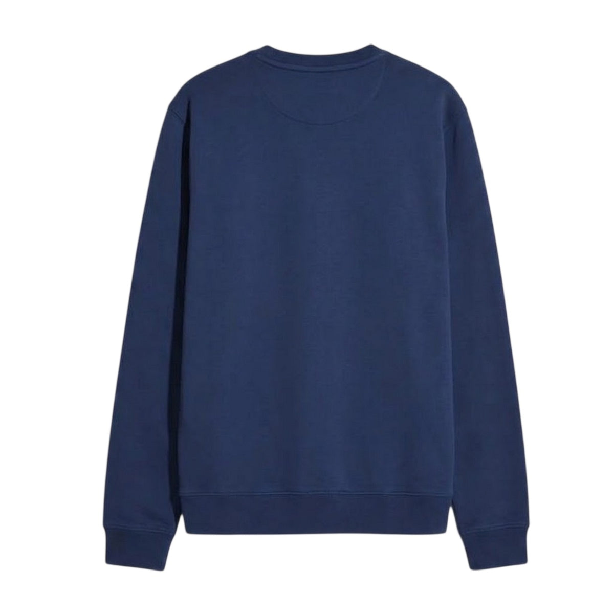 Blue - Back - Farah Mens Organic Cotton Crew Neck Sweatshirt
