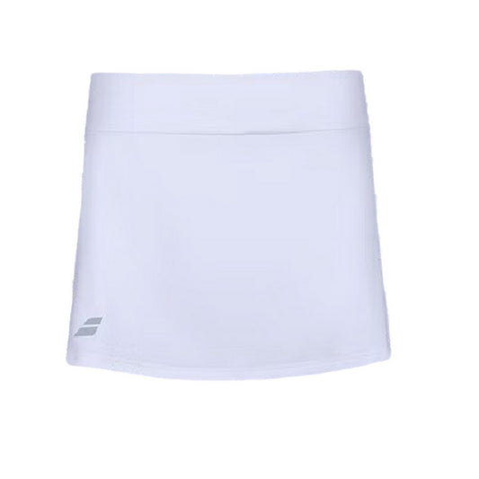 White - Front - Babolat Womens-Ladies Logo Skirt