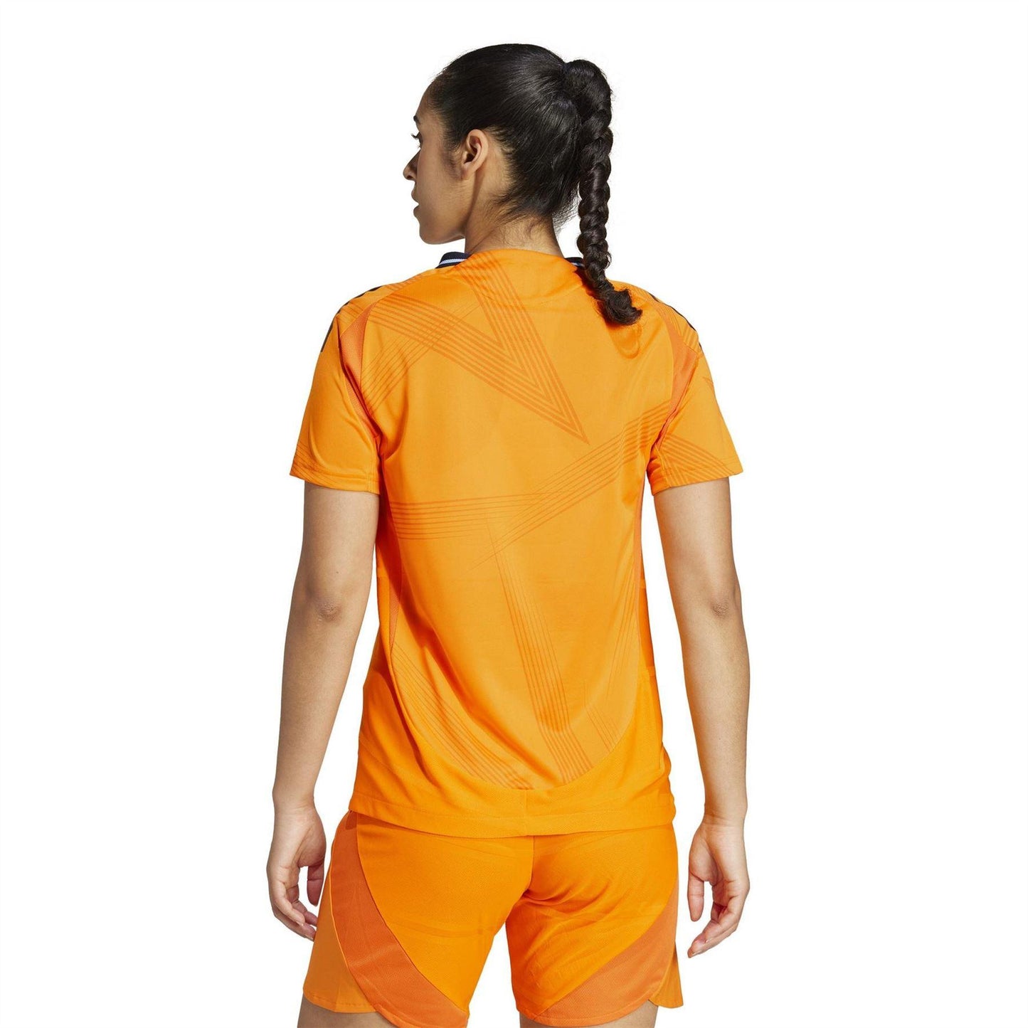 Orange - Pack Shot - Adidas Womens-Ladies 24-25 Real Madrid CF Away Jersey