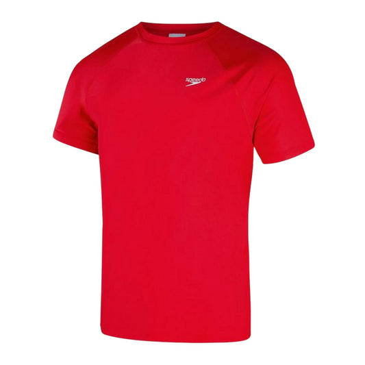 Red - Front - Speedo Mens Crew Neck Regular T-Shirt