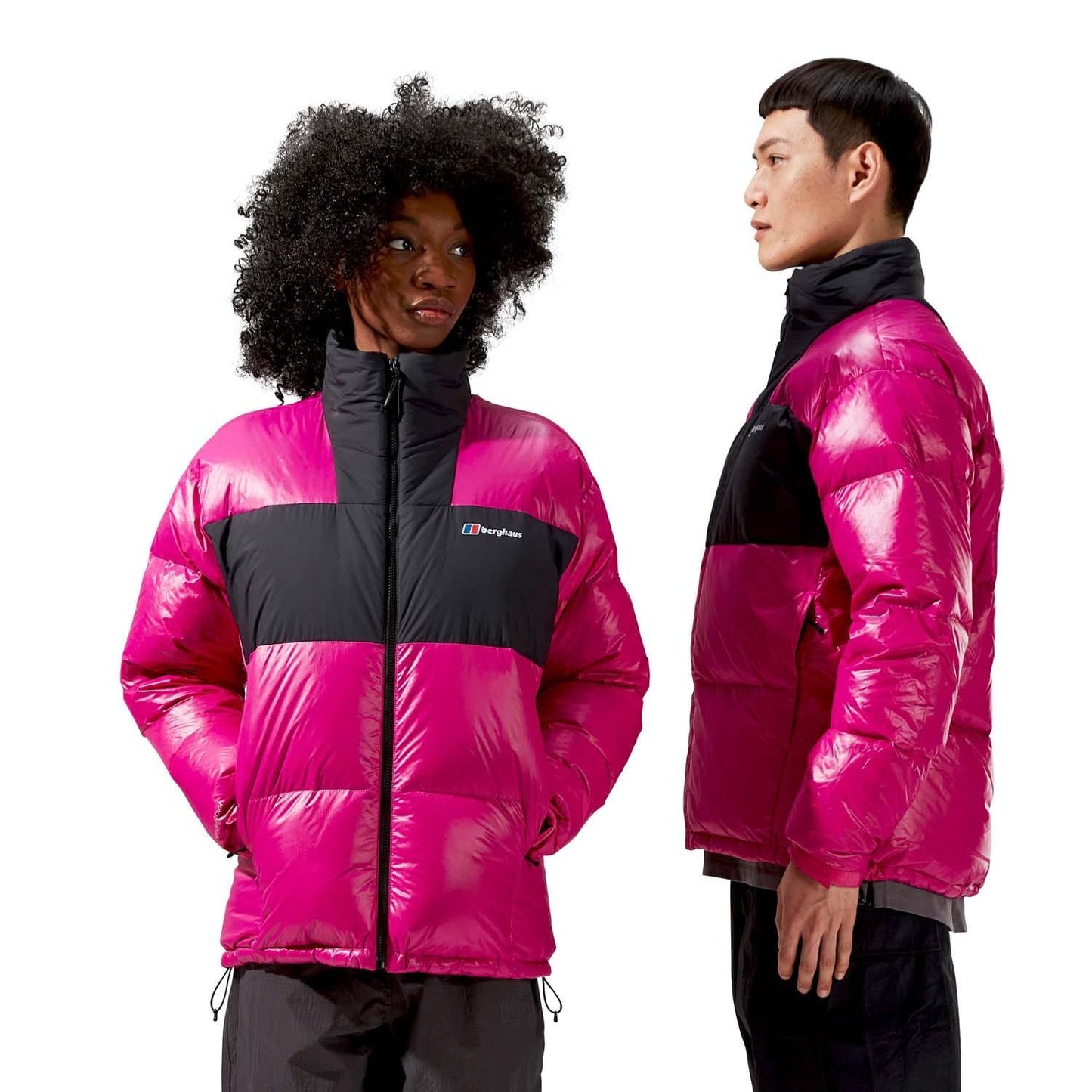 Pink-Black - Side - Berghaus Unisex Adult Urban Arkos Down Reflective Jacket