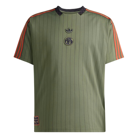 Green - Front - Adidas Mens Icon FC Bayern Munich Polyester Loose Fit T-Shirt