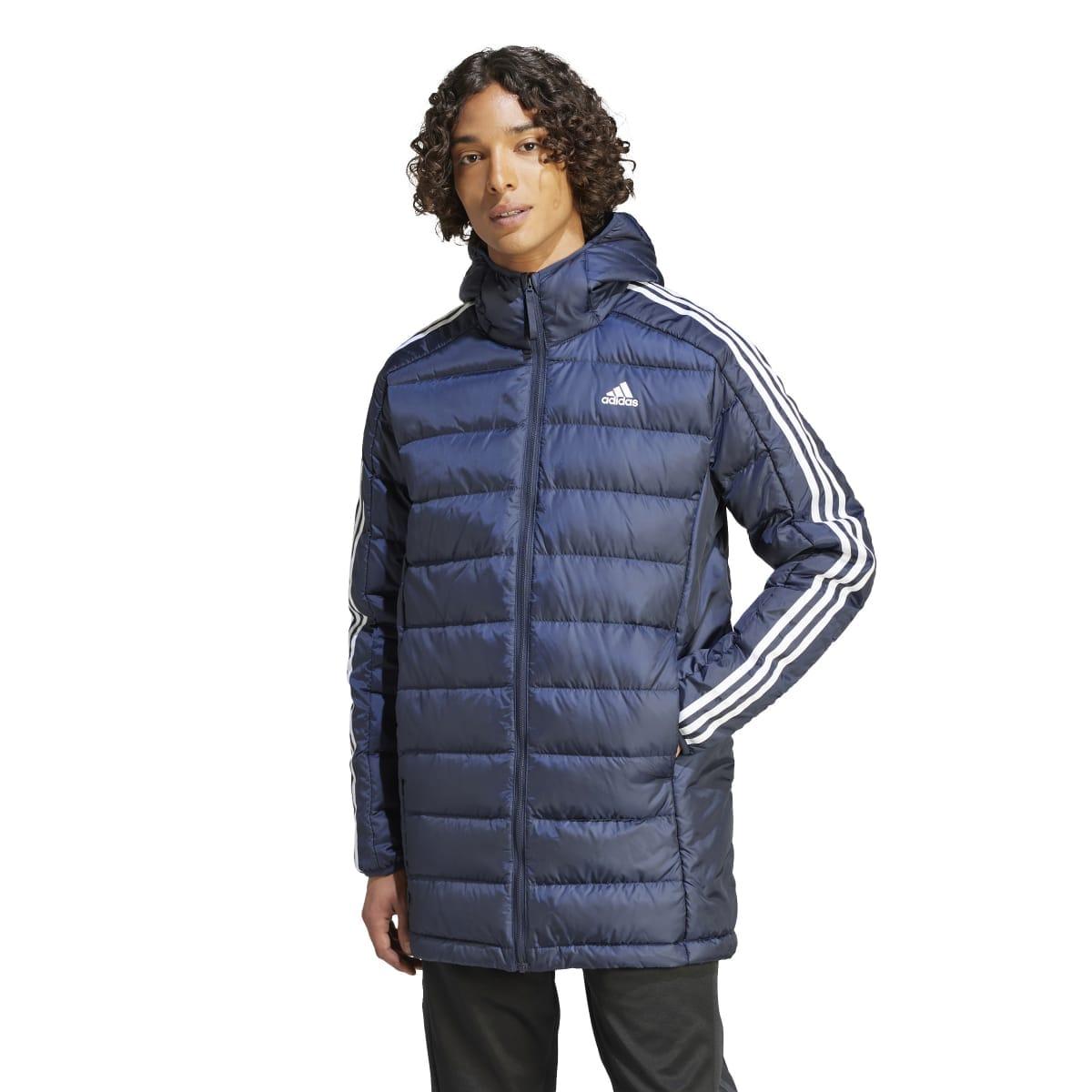 Inkwell - Side - Adidas Mens Essentials Light Down Light Hooded Jacket